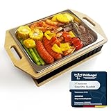 MsisieIve BBQ Warmhalteplatte Teelicht,Warmhalteplatte Grillgut Teelicht,Grill Warmhalteplatte,Fleischwarmhalter FüR Grillen,Hotty BBQ Warmhalteplatte Personalisiert