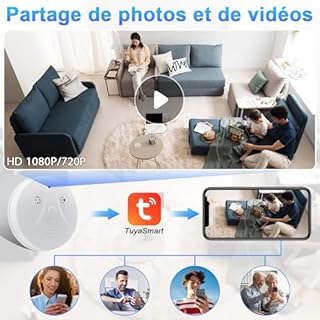 CYI Caméra Cachée Espion 5G, Mini Caméra de Surveillance Intérieur HD1080P, Caméra Espion Dissimulée WiFi avec Vision Nocturne Détection de Nouvement pour Intérieur