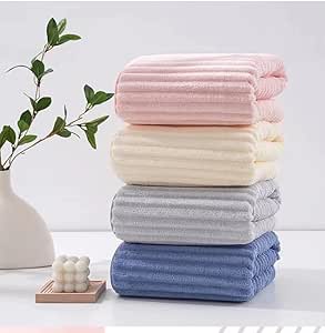 Toalha de lavagem facial de 76 x 35 cm, toalhas de rosto super macias, toalhas de banho altamente absorventes para banheiro, spa, academia e toalha de rosto - rosa