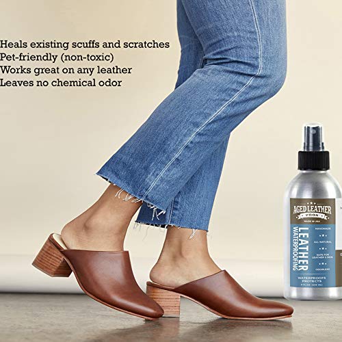 Aged Leather Pros Leather Waterproofing (8 oz) for Suede, Nubuck, and Any Leather | Protects Purses, Shoes, Jackets, Couches, Auto Interior, Saddles and Much More - Thumbnail 5
