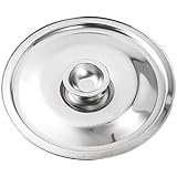 Lid for Pots, Pans and Skillets: 7.87 Inch Stainless Steel Oil Cylinder Head Lid - Kitchen Universal Pot and Pan Cover - Easy to Clean with Tight Seal for Food Protection