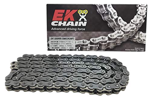 EK(イーケー) バイク用チェーン 520RR/SM シルバー 142L MLJ (カシメジョイント) SXリングシール