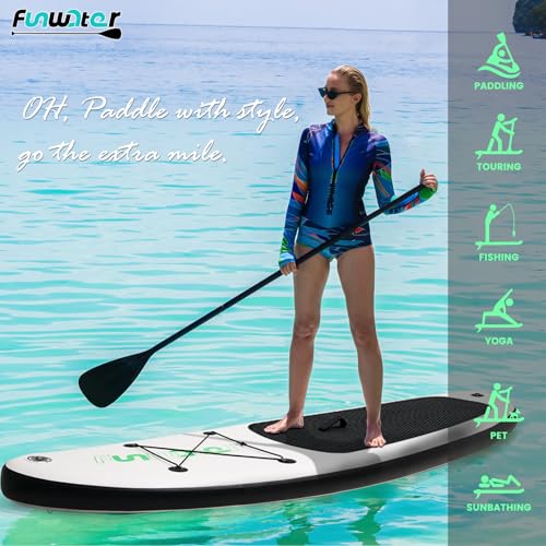 Planche à pagaie gonflable FunWater avec pack complet d'accessoires de stand up paddle - 7