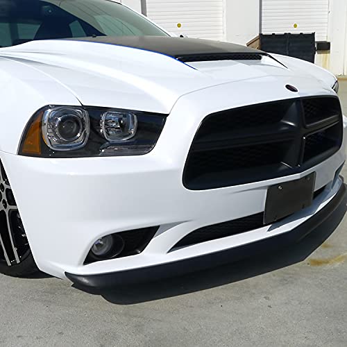 Spec-D Tuning Abs Lower Front Bumper Lip Spoiler Black Splitter Compatible With Dodge Charger 2011-2014 #TOP1