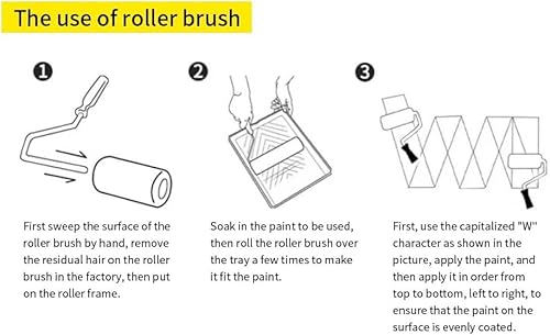 Xapigo 9 inch Paint Roller Cover Set,Wall Painting Roller Naps for Professional or Home Owners with All Paints and Stains for House or Commercial Use. - Image 7