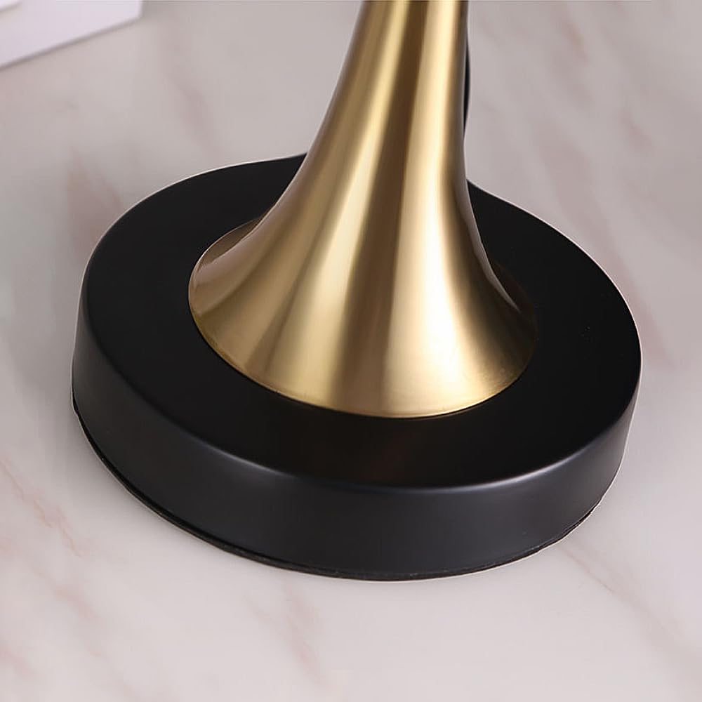 XINYASEE Lampe de chevet design moderne, abat-jour en tissu café/lin/noir, base en métal, convient aux ampoules E27, lampe de table pour chambre salon (Café)
