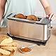 Ninja Foodi 3-in-1 Toaster, Elektrogrill mit Deckel, Panini-Presse mit Flip-Design, 7 Kochfunktionen, 7 Toastlinien, Backblech und Krümelschale, Edelstahl, ST202EU