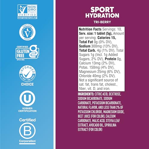 Nuun Sport: Electrolyte Drink Tablets, Tri-Berry,10 Count (Pack of 4) - Image 6