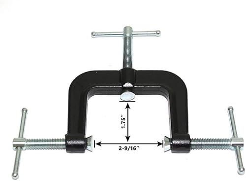 Miniatura 3 de BIG HORN 19634 Abrazadera de borde resistente de 3 vías