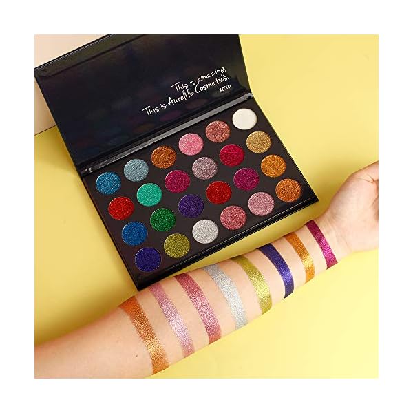 Aolailiya-24-Color-Pressed-Glitter-Eyeshadow-Palette-Mineral-Ultra-Shimmer-Makeup-Palette-Eye-Shadow-Powder-Long-Lasting-Waterproof Aolailiya 24 Color Pressed Glitter Eyeshadow Palette - Mineral Ultra Shimmer Makeup Palette Eye Shadow Powder Long Lasting Waterproof