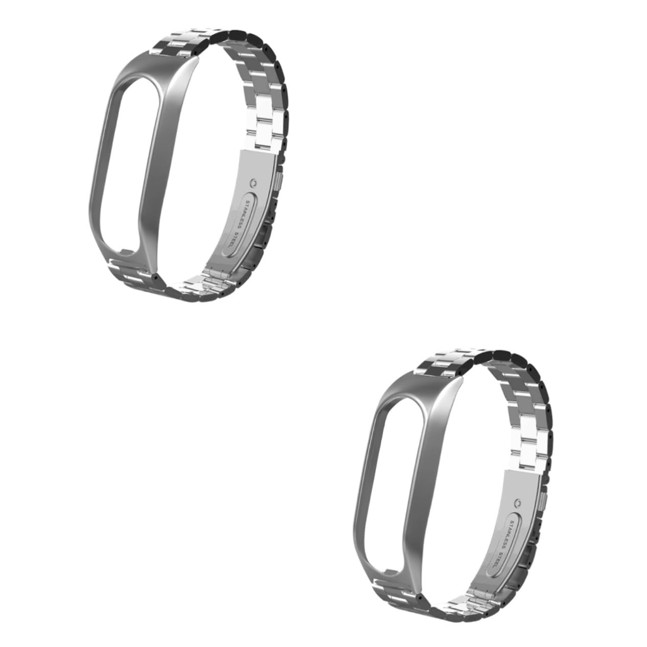 DOITOOL 2 Correas De Muñeca Ergonómicas Para Reloj De Metal De Acero Inoxidable Con Textura