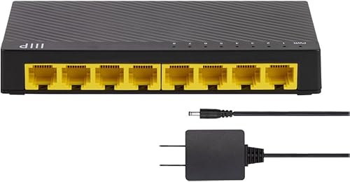 Miniatura 6 de Monoprice Switch de escritorio no administrado Gigabit Ethernet de 8 puertos - 10/100/1000Mbps, RJ45, IEEE 802.3ab, Plug-n-Play, diseño sin