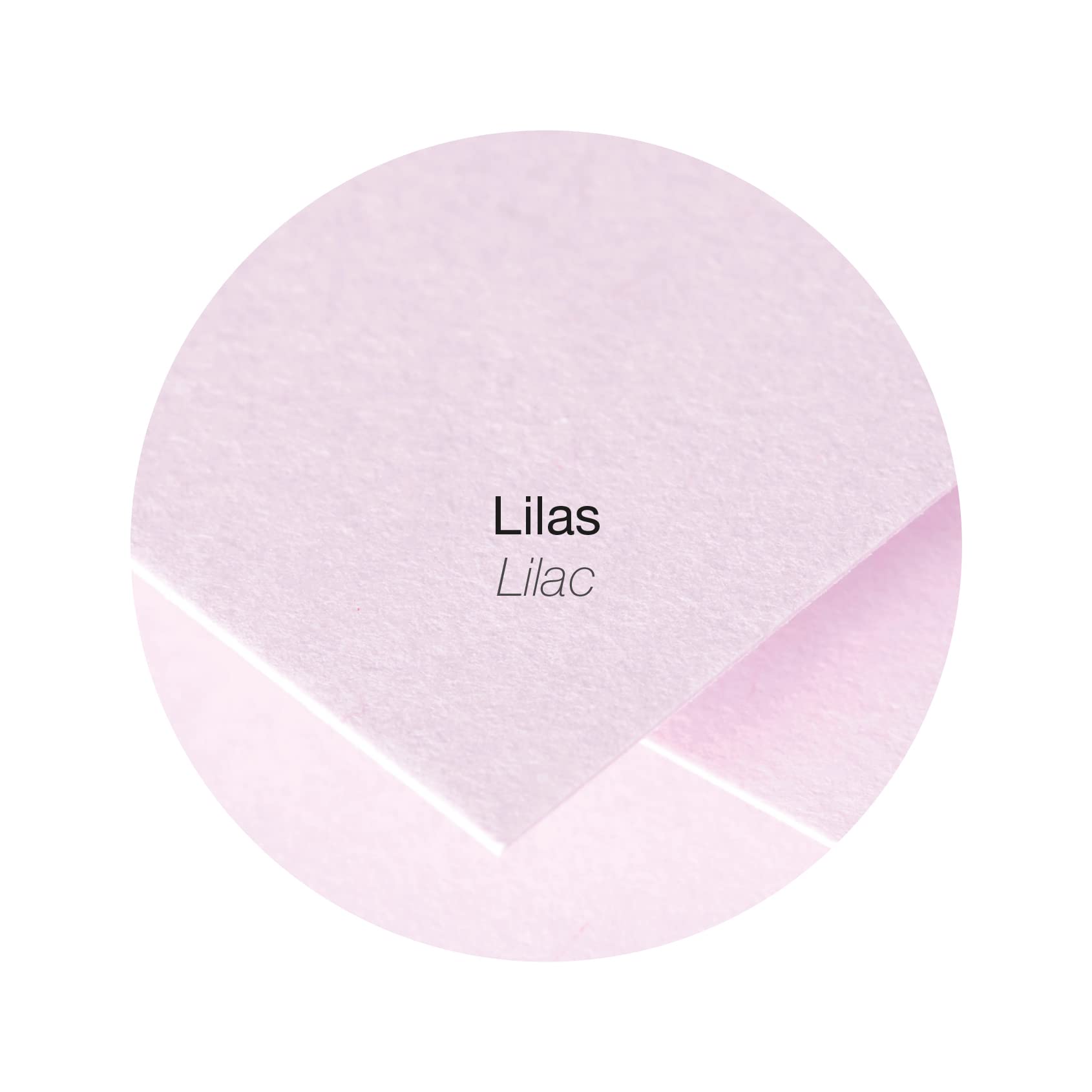 Clairefontaine 12178C Pack of 25 Double Cards Square Format 16x16cm 210gsm Lilac colour Invitation Correspondence Cards Pollen Range Smooth Premium Paper - Image 2