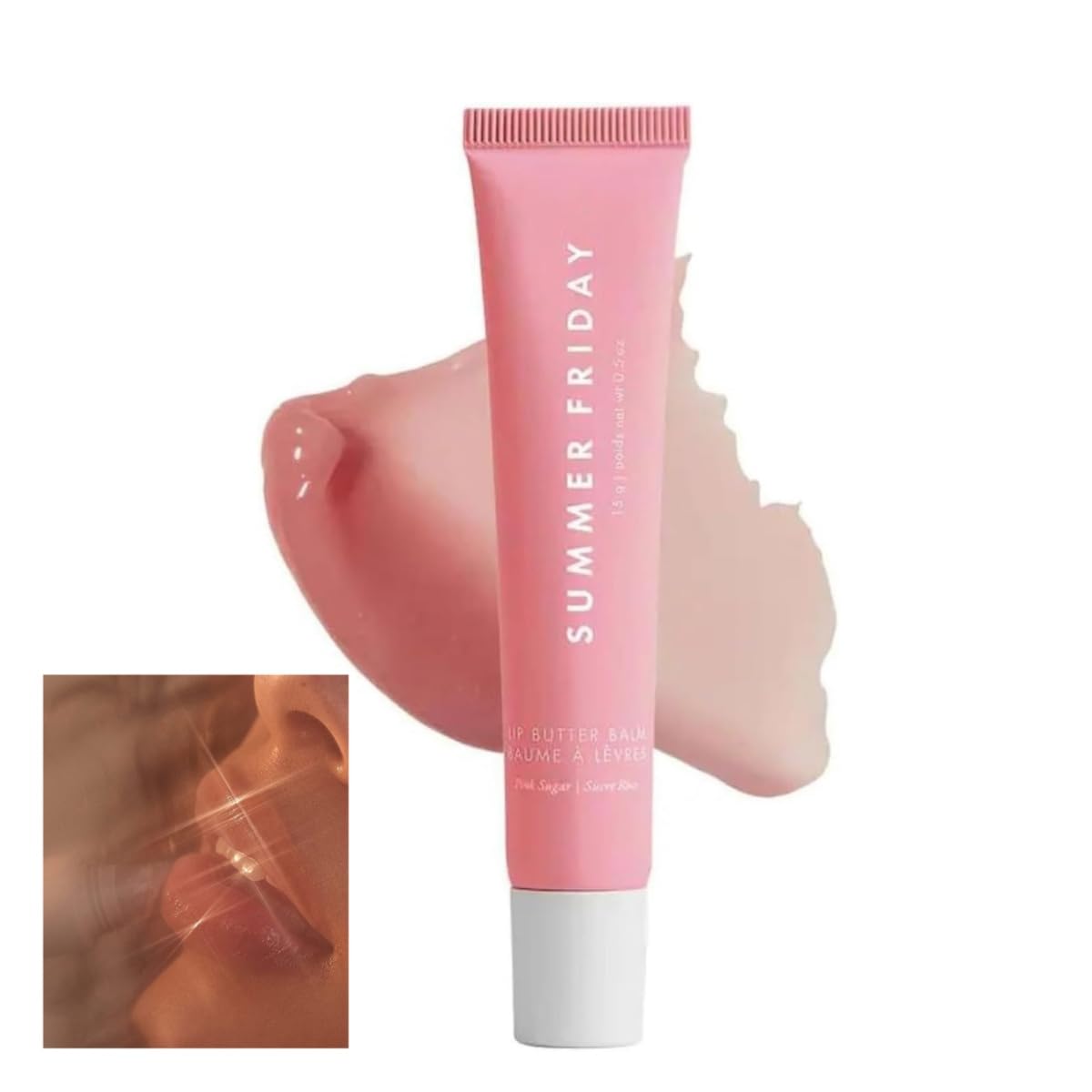 Summer Lip Balm Gloss Lip Oil Tinted Lip Balm Lip Mask Butter Conditioning Instant Brightened Moisture Dry Lips Hydration Sheer Tinted Soothing Pink Lip Care Shine Vanilla (1PC-A)