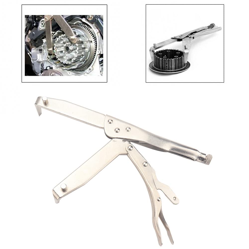 Wyciągacz magnesu Wyciągacz koła zamachowego magn Srebrne narzędzie do naprawy mocowania Aluminiowy motocykl Uchwyt koła zamachowego Szczypce do sprzęgła Narzędzie do naprawy mocowania