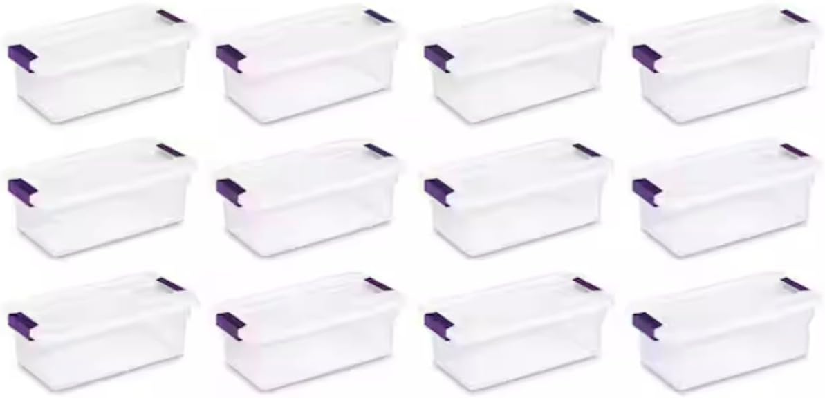 Set of 12 Latch Storage Containers UK58693