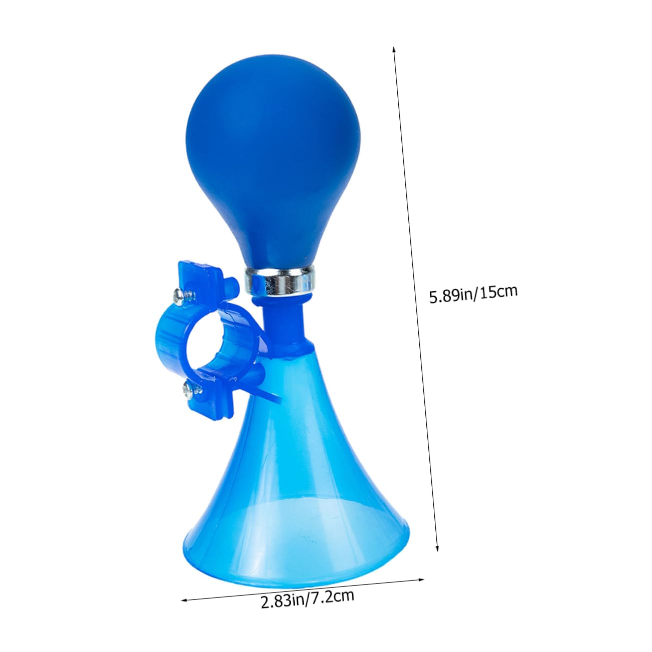 TOBBOMEY 2pcs Manual Squeeze Bike Horns Loud Crisp Sound Easy Installation for Essential Safety Warning Accessories for Adults Boys and Girls