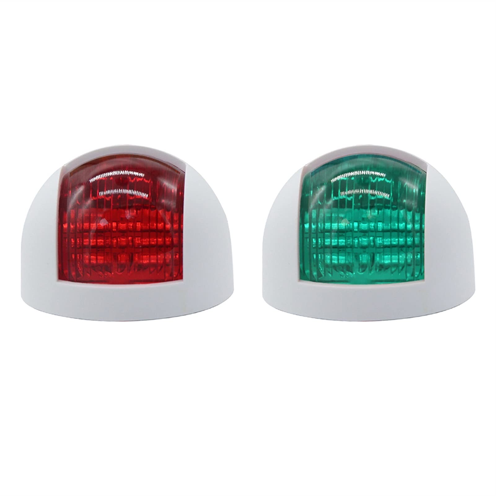 GUIDATO Segnale luminoso di navigazione Avvertimento Lampada marina arco emisferico for pontone Skiff Boat Per la navigazione e la pesca(A)