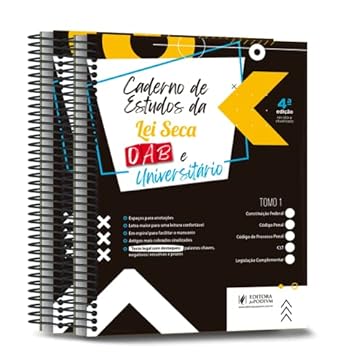 Capa do livro CADERNO DE ESTUDOS DA LEI SECA UNIVERSIARIO E OAB 4ª EDIÇÃO (2022)