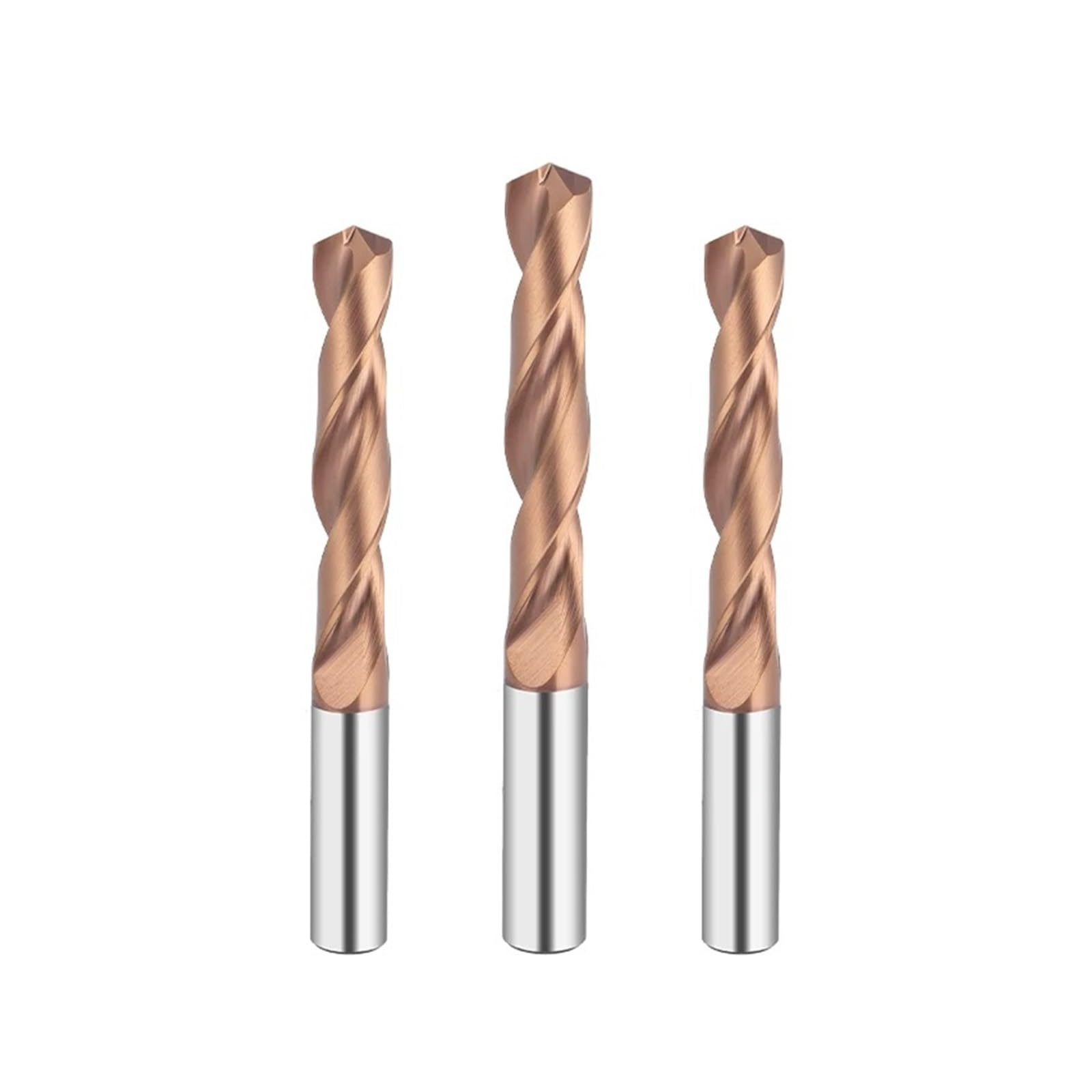 Juego de brocas helicoidales de acero de tungsteno, brocas de metal duro de carburo para metalurgia, herramientas de perforación de torno CNC - 1,0-20,0 mm(12.6mm)