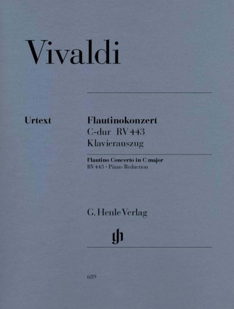 Concerto for Flautino (Recorder/Flute) and Orchestra C major op. 44/11 RV 443 - flute (recorder) and orchestra - piano reduction with solo part - (HN 689)