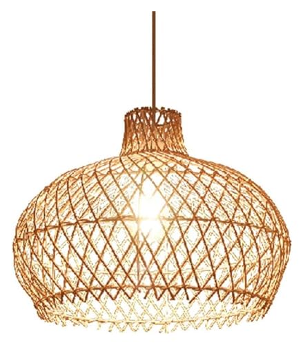 Lampe suspendue pastorale en rotin pour illuminer chaleureusement votre salon