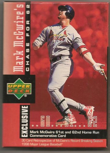 Mark McGwire's Chase for 62 Home Run Card Set (30 Cards) By The Upper Deck