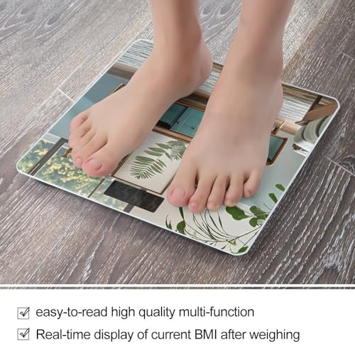 Báscula digital moderna para baño con plataforma amplia miniatura 5