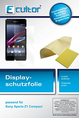 Ecultor I 3+3X Protector de Pantalla para Sony Xperia Z1 Compact pelicula Protectora Claro