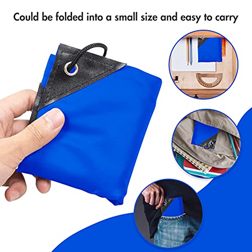 IKAYAS 6Pcs Drawstring Bags Bulk Blue Drawstring Backpack, String Backpack Cinch Sack Sport Gym Backpack Bags for Yoga Traviling Outdoor Sports4