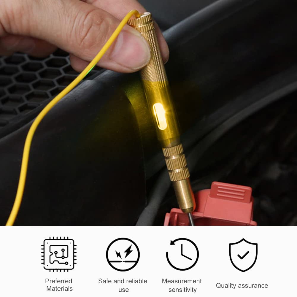 Probador de Circuitos de Vehículos, Probador de Vircuitos, Comprobador de Voltaje de Coche Herramienta, Pluma del Probador de Circuitos, Probador de Corriente y Continuidad de Voltaje
