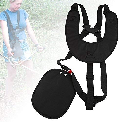 Double Strap Shoulder Harness Black Comfort Trimmers Strimmer Nylon Belt for Brushcutters