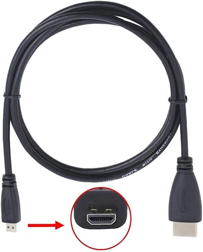 MaxLLTo™ Cable micro HDMI A/V Audio Video HD TV Cable Cable Cable para Nextbook 8 NX785QC8G Tablet