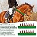 Pilleay 2Pcs Christmas Rein Covers, Felt Horse Bridle Covers for Xmas Holiday Parades Holiday Horse Santa Costume Accessories Equestrian Festive Decor
