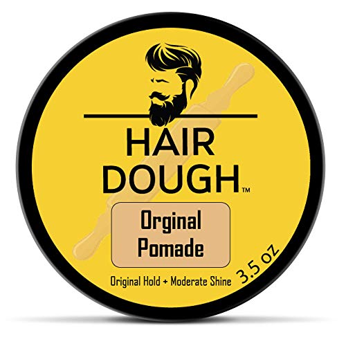 Hair Dough Pomade, Medium Hold and Semi-Matte Shine Styling Product for Men, Water