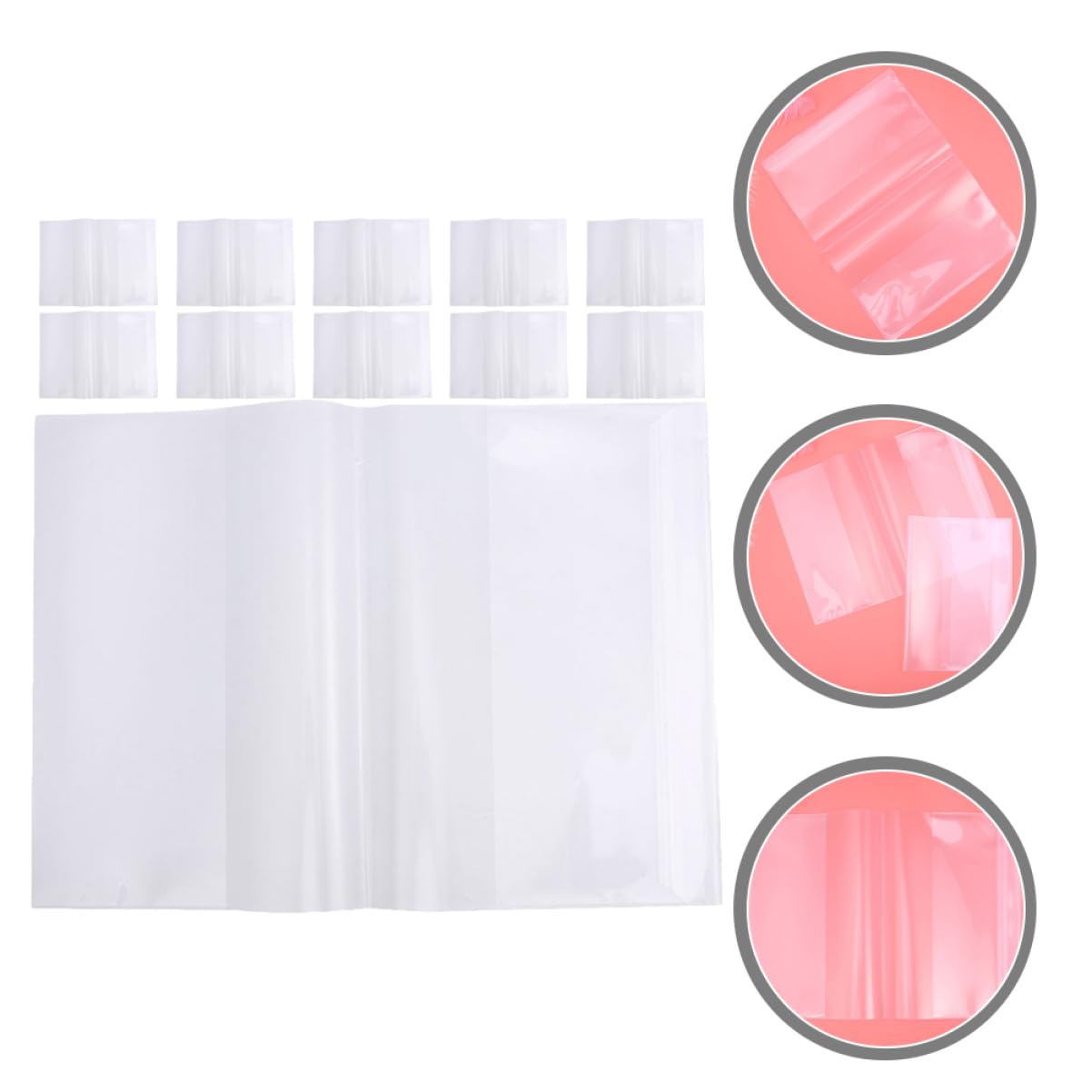 NUOBESTY 4 Set Pellicola Per Libri Impermeabile Carta Trasparente Pellicola Trasparente Per Libri Protettore Della Rivista Protettori D'angolo Del Libro Transparent Pp 20 Pezzi * 4