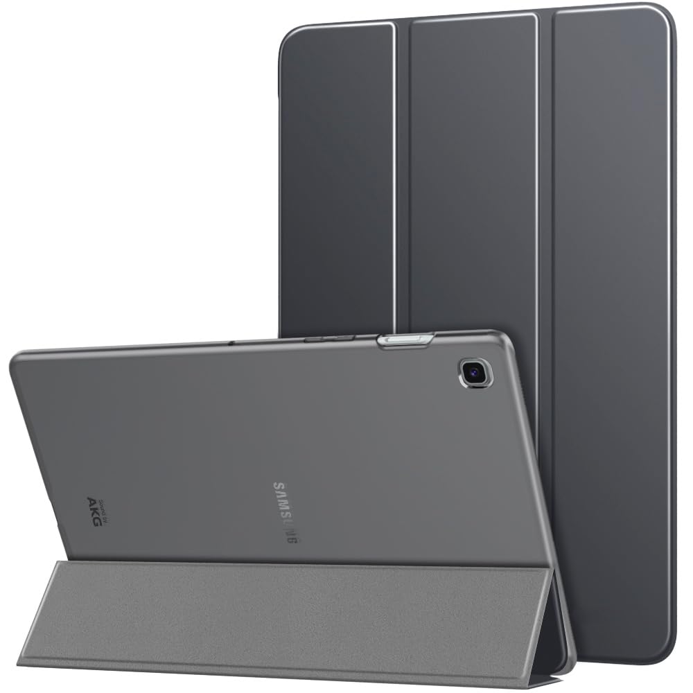 MoKo Case Fit Samsung Galaxy Tab S5e 2019, Ultra Thin Slim Shell Trifold Stand Cover with Frosted Back with Auto Wake and Sleep for Galaxy Tab S5e SM-T720/SM-T725 2019 Tablet, Space Gray
