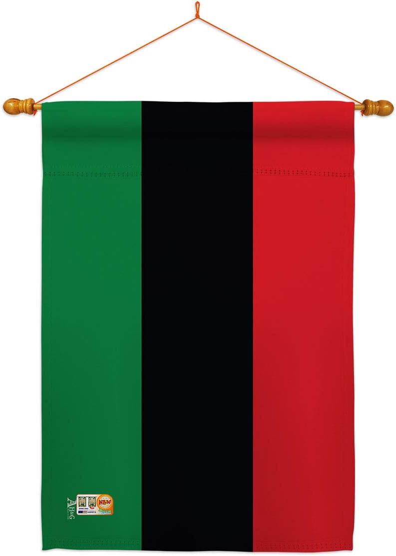 Pan African House Flag Black History Juneteenth Jubilee Days Americans Independence Day Small Decorative Gift Yard Banner Made In USA 28 X 40