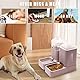 Automatischer Katzenfutterspender mit Wasserspender für Katzen 2er Pack Hundefutter und Wasserspender im Set 1 Gallone x 2 für kleine, mittelgroße Hunde, Welpen und Kätzchen (Pink)