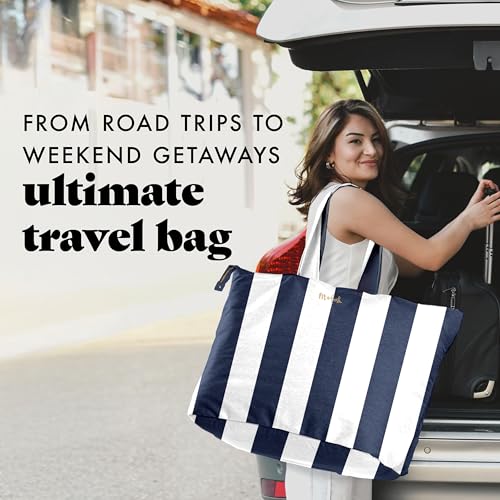 Fit & Fresh Large Beach Bag for Women - Extra Large Travel Tote With Pockets 5