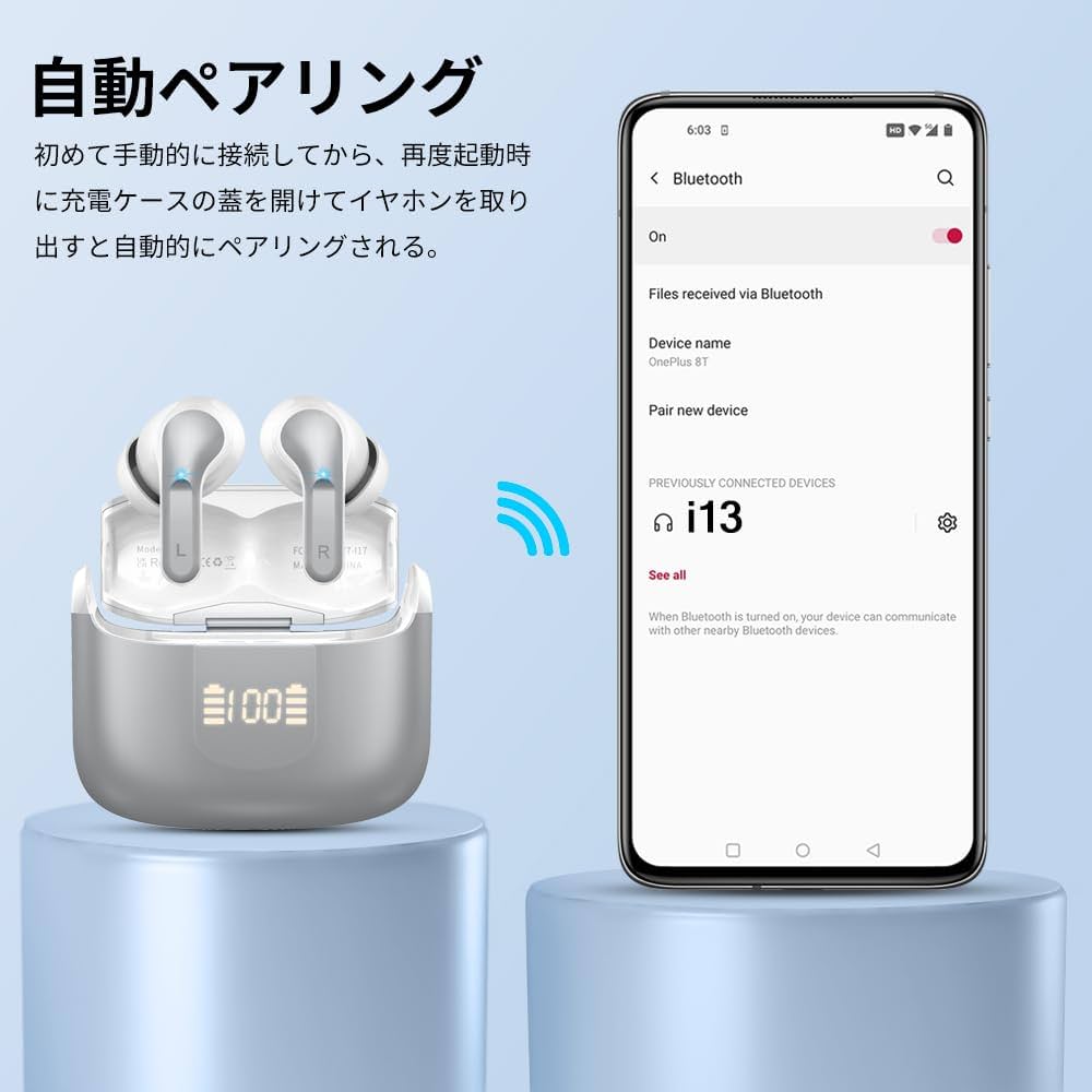 Amazon.co.jp: ワイヤレスイヤホン 2024最新 Bluetooth イヤホン