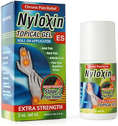 Nyloxin Extra Strength Roll-On Arthritis Pain Relief Cream, Back Pain Relief, Neuropathy Pain Relief, Nerve Pain Relief, Knee Pain Relief, Foot Pain Relief, Muscle Pain Relief, Joint Pain (2 oz)