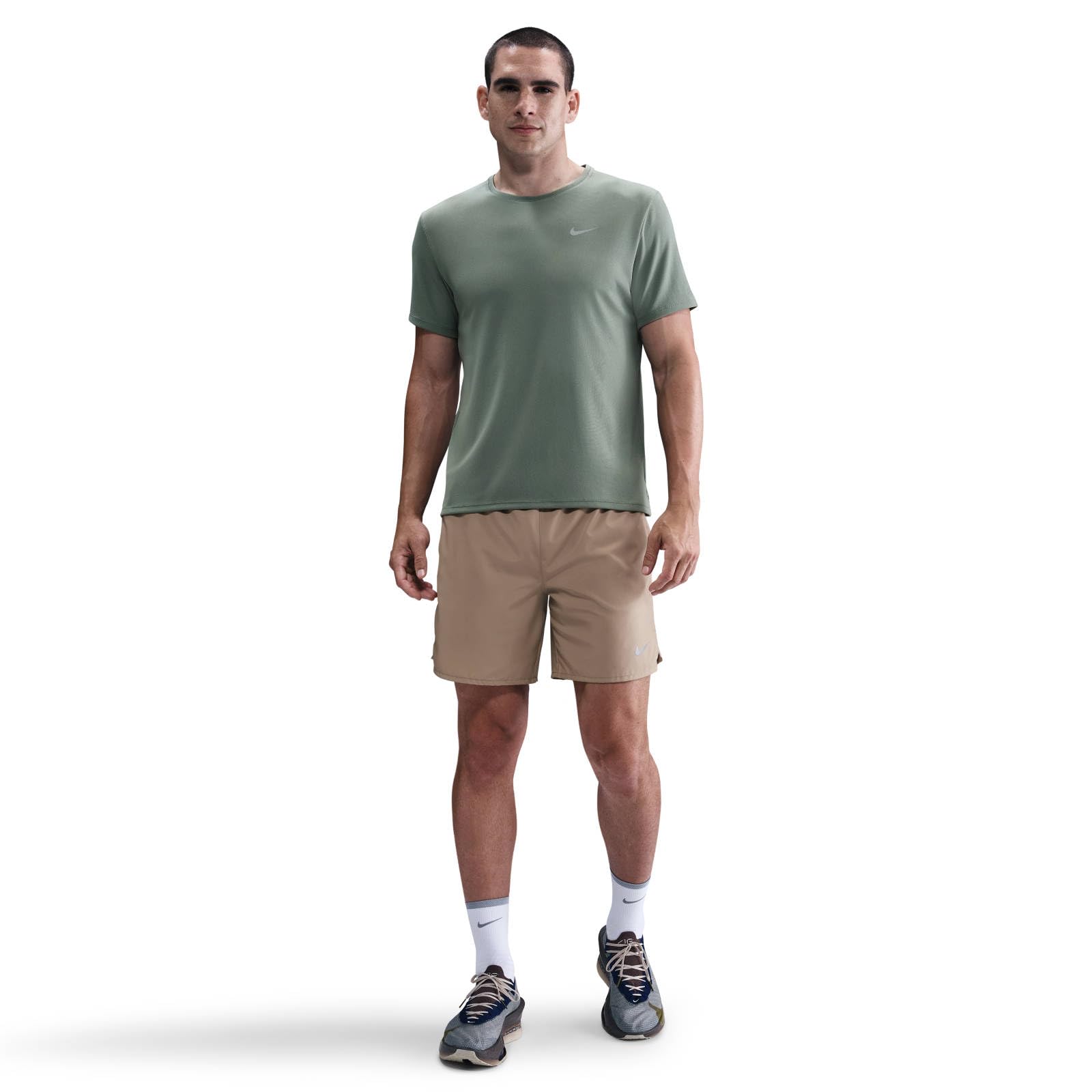 Nike Miler Dri-Fit DV9315 - Parte Superiore da Uomo a Maniche Corte