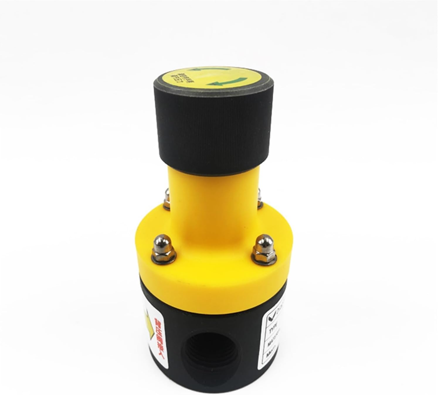Female Thread DN20 DN25 PVC Safety Valve UPVC Plastic Back Pressure Valve One Way Pressure Relief Valve(Yellow,1")