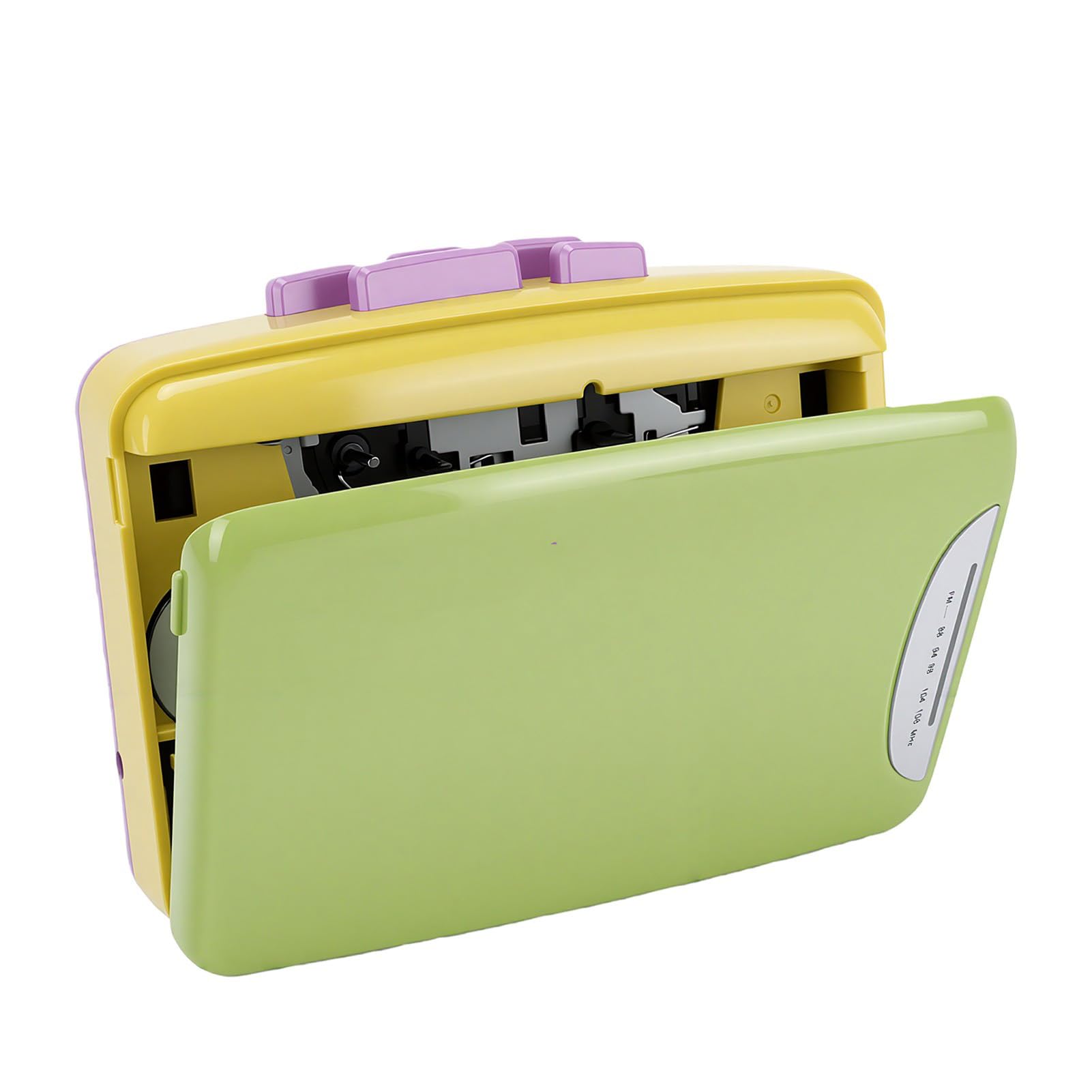 Karlak Lettore di Cassette retrò Lettore Musicale Portatile con Trasmissione FM e Registratore per gli Amanti della Musica Design Compatto USB e Alimentato a Batteria (Verde)