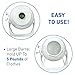 EasyGoProducts EGP-LAU-012 EasyGo Manual Clothes Washer-Mobile Hand Powered-Portable Washing Machine, White