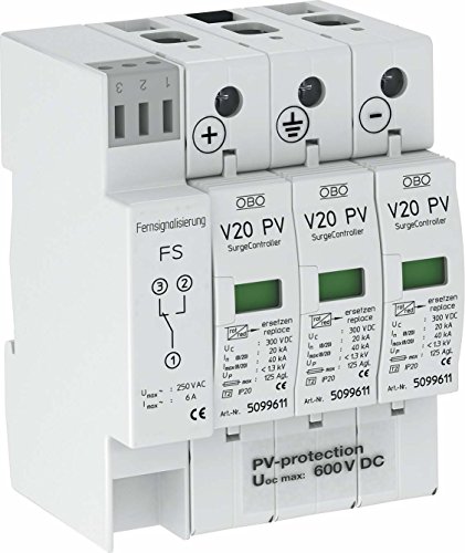 Parafoudre photovoltaïque V20 5094576 OBO Bettermann conformité absolue