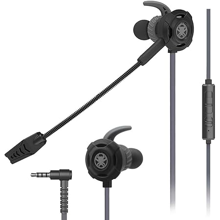 Amazon Qwoo ゲーミングイヤホン イヤホンマイク マイク付きイヤホン ヘッドセット イヤフォン ヘッドホン Ps4 Pc カナル型 Switch 重低音 有線 スマホ 携帯 ゲーム Black 楽器 音響機器 楽器 音響機器