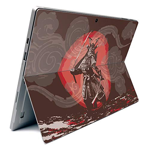 Image of MightySkins Carbon Fiber Skin for Microsoft Surface Pro 7 - Samurai Battle | Textured Carbon Fiber Finish | Easy to Apply, Remove, and Change Styles | Made in The USA