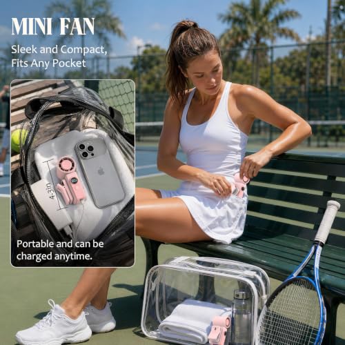 AeroVibes Portable Handheld & Clip-On Fan, 4 Speeds,Mini Fan - image 5